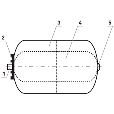 Расширительный бак OASIS RV-12 1″ Ру6.5 12л, мембранный, для систем отопления, корпус - углеродистая сталь, мембрана - EPDM, цвет - красный