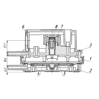 Датчик перепада давления RGP DPS-1000 100-1000Па для газа
