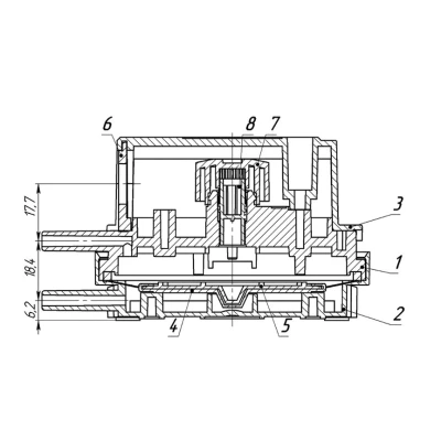 Датчик перепада давления RGP DPS-500-PRO 50-500Па для газа