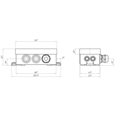 Датчик температуры RGP TS-E00 ECO PT1000 уличный, диапазон измерения -50...+ 150°C