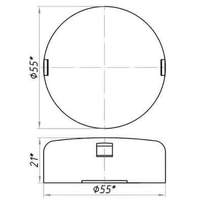 Датчик температуры RGP TS-R00 ECO NTC10k (3435) комнатный, диапазон измерения -50...+ 150°C