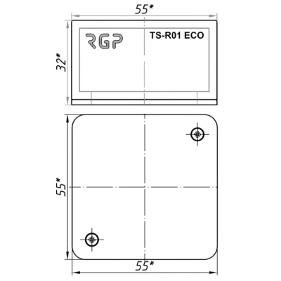 Датчик температуры RGP TS-R01 ECO PT1000 комнатный, диапазон измерения -50...+ 150°C