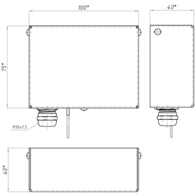 Реле температуры RGP TS-K (IP30) 6м