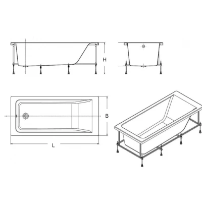 Ванны акриловые Roca Hall