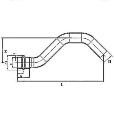 Обвод Rommer ВПр-НПр, Дн22 Ру16 однораструбный прессовой