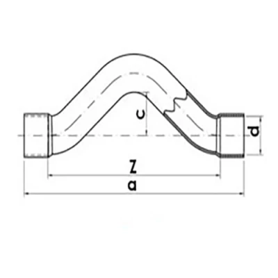 Обвод Sanha 5085 Дн18 Ру40 под пайку, для медных труб