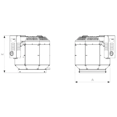 Вентилятор центробежный SHUFT RMVD-HT 250 крышный высокотемпературный, мощность - 425Вт, частота - 50Гц, корпус - алюминиевый сплав