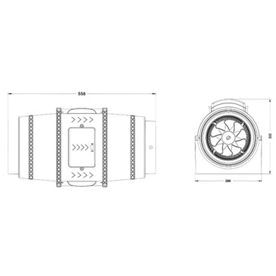 Вентилятор канальный SHUFT SILENTMIX-200 низкошумный, производительность - 910м3/ч, частота вращения - 2600об/мин, корпус - АБС-пластик, IPX4