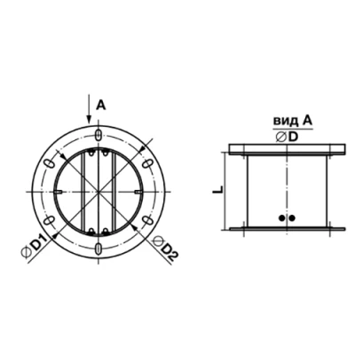 Клапаны обратные SHUFT BDD корпус - оцинкованная сталь, для вентиляторов RMV
