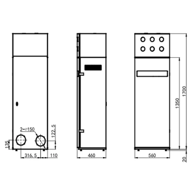 Приточно-вытяжные установки SHUFT Aurora JET производительность - до 600м3/ч, 220В