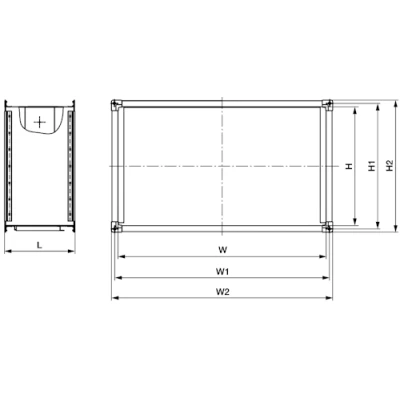 Корпуса фильтр-боксов SHUFT FBRr-K 300х150-1000х500