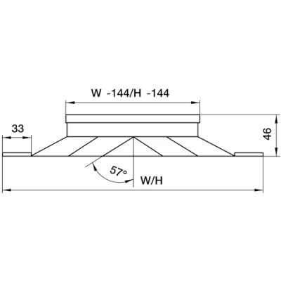 Решетки вентиляционные SHUFT 4 CA 300х300-600х600 потолочные, материал - алюминий