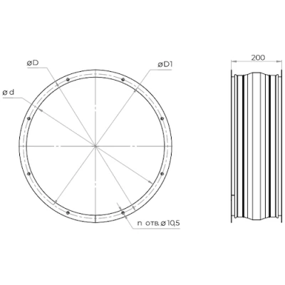 Вставки SHUFT для Axis 4-12.5 гибкие, корпус - оцинкованная сталь