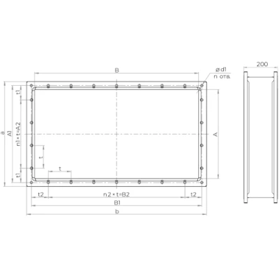 Вставка SHUFT ГВ Н-10 К1 гибкая, корпус - оцинкованная сталь