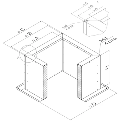Стаканы монтажные SHUFT СТМ 100 3.55-12.5, без утепления, без уклона, без клапана