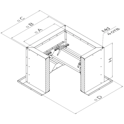 Стаканы монтажные SHUFT СТМ 103 3.55-12.5, без утепления, без уклона, с клапаном на приток