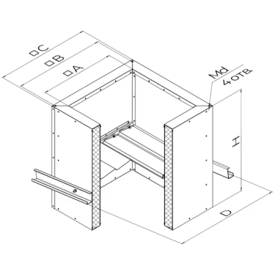 Стакан монтажный SHUFT СТМ 112-11.2, без утепления, с уклоном, с клапаном на вытяжку
