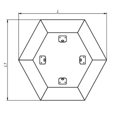 Зонт вентилятора SHUFT AxisTop-5, матовый серебристый, сечение - круглое, корпус - оцинкованная сталь