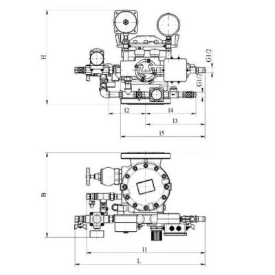 Узел управления Спецавтоматика УУ-С100/1,6 Вз-ВФ.О4-01 Ду100 Ру16 ВР, спринклерный, воздушный, с электроклапаном (Э24) , цвет - красный