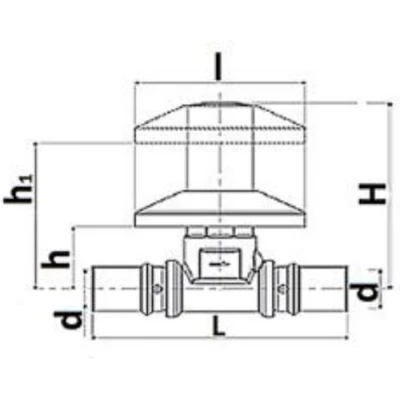 Вентили металлопластиковые STOUT пресс Ду20x20 Ру16