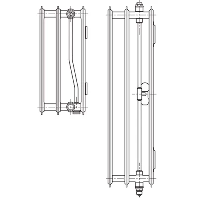 Радиатор стальной панельный Uni-Fitt Ventil Hygiene 30 300х1600мм, подключение - нижнее, универсальное, высота - 300мм, ширина - 1600мм, теплоотдача - 3574Вт, цвет - белый
