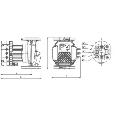 Насосы циркуляционные Unipump PFE поверхностные, корпус - чугун, мощность - 0.34-0.551кВт, напор - 8-12м, производительность - 367-575л/мин, 220В