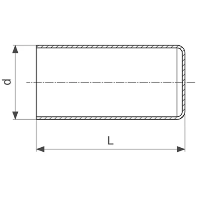 Заглушка Viega Prestabo XL удлиненная Дн108 Ру16 корпус - оцинкованная сталь, присоединение - пресс, уплотнение - EPDM