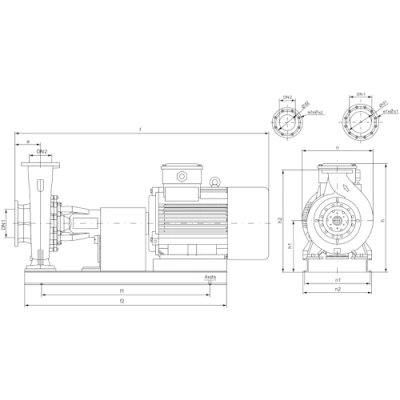 Насосы консольные Wellmix NKW 300 поверхностные, корпус - чугун, мощность - 90-250кВт, напор - 25.5-57м, производительность - 14167-20000л/мин, 380В