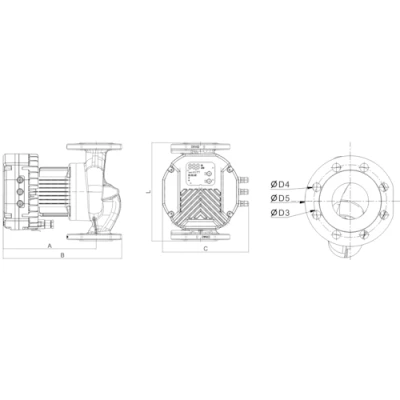 Насос циркуляционный Wellmix WRE 80-80F поверхностный, корпус - чугун, мощность - 0.73кВт, напор - 7.8м, производительность - 706л/мин, 220В