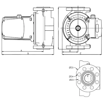 Насос циркуляционный Wellmix WRS 80-60SF поверхностный, корпус - чугун, мощность - 0.78кВт, напор - 5.2м, производительность - 733л/мин, 380В