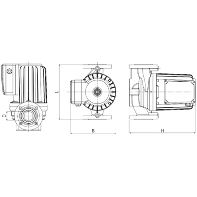 Насос циркуляционный Wellmix WRS 80-120SF поверхностный, корпус - чугун, мощность - 1.61кВт, напор - 12м, производительность - 890л/мин, 380В