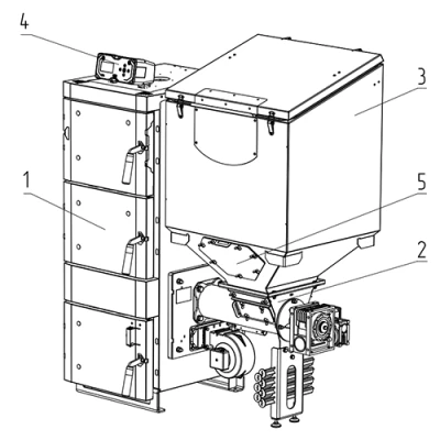 Котлы твердотопливные ZOTA Cuba  автоматические, напольные, мощность - 25-130кВт, C-Line