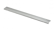 Решетка для дренажного желоба Alca Plast 100 мм прямая, 108отв х 152мм2, нержавеющая сталь