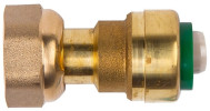 Муфта для труб из PEX Arrowhead Push 1/2″ Дн16 Ру16 присоединение - накидная гайка / пресс, корпус - бессвинцовая латунь