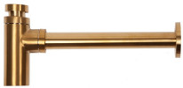 Сифон для умывальника ARROWHEAD 1 1/4″, регулятор высоты 100 мм, отвод 300 мм, корпус - латунь, цвет - Gold