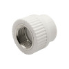 Муфта комбинированная EVER PLAST АТ 008 25 02 00 Дн25х3/4″ Ру25, под приварку / внутренняя резьба, материал - полипропилен, цвет - белый