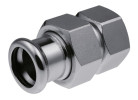Соединитель KAN-therm Steel/Steel Sprinkler Press 22xR3/4″ Ду22 Ру16 разъемный с внутренней резьбой, стальной