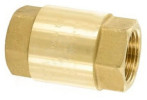 Клапан обратный OR MONDIAL 1 1/4" Ду32 Ру16 резьбовой, пружинный, вход / выход внутр, резьба, корпус - латунь, затвор - латунь