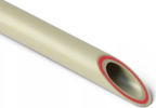 Труба полипропиленовая MeerPlast PPR-FIBER SDR 7.4 Дн40x5.5 Ру20 армированная стекловолокном, L-4м, цвет серый