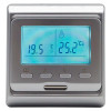 Терморегулятор для теплого пола Menred E51.716 электронный, программируемый, монтаж - скрытый, цвет - серебрянный