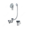 Сифон для ванны регулируемый Орио А-2608 Дн40x1 1/2″ автоматический, выпуск для ванной 1 1/2″ , без отвода в канализацию