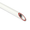 Труба полипропиленовая Pro Aqua RUBIS Дн63 Ру25 SDR6, длина 4 м, армированная стекловолокном с толщиной стенки 10.5 мм, белая