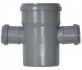Крестовина канализационная TEBO Дн110x50x50 87,5° безнапорная, полипропиленовая, серая для внутреннего монтажа