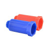 Заглушка VALFEX 1/2″ Ру25  удлиненная, корпус - полипропилен PP-R, присоединение - наружная резьба, цвет - синий и красный, комплект - 2 штуки