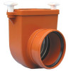 Клапан обратный канализационный HL 715.0 Дн160 безнапорный с заслонкой из нержавеющей стали для монтажа в переливных колодцах
