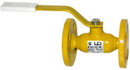 Кран шаровой LD Ду15 Ру40 фланцевый газовый проход: стандартный