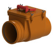 Клапан обратный канализационный PP-H Татполимер ТП-85.160 Дн160 безнапорный с горизонтальным выпуском