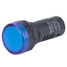 Лампа сигнальная CHINT ND16-22D/2 со встроенным резистором 20А, 230В, IP40, цвет – синий