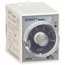 Реле времени CHINT JSZ3A-B базового типа, многодиапазонная задержка включения, нагрузочная способность (0,1–1) с/10 с/60 с/6 мин AC 220В 