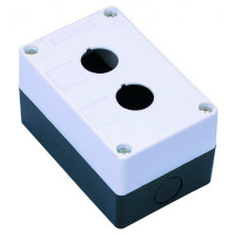 Пост кнопочный DEKraft КП-101-2 на 2 места, 6А, 220/380В, IP54, цвет – белый